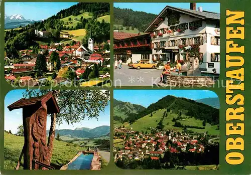 AK / Ansichtskarte Oberstaufen Restaurant Brunnen  Kat. Oberstaufen