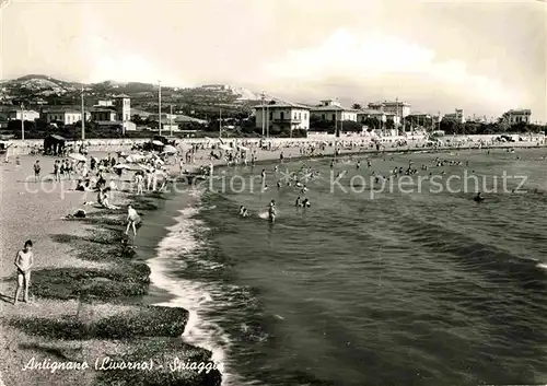 AK / Ansichtskarte Antignano di Liverno Strand