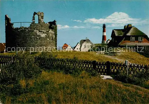 AK / Ansichtskarte Hoernum Sylt Duenenhaeuser Leuchtturm Kat. Hoernum (Sylt)