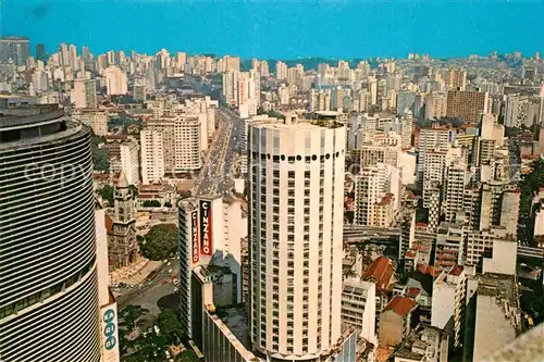 AK / Ansichtskarte Sao Paulo Skyline mit Hotel Hilton Kat. Sao Paulo