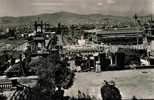 AK / Ansichtskarte Barcelona Cataluna Fuente Magica en Montjuich Kat. Barcelona