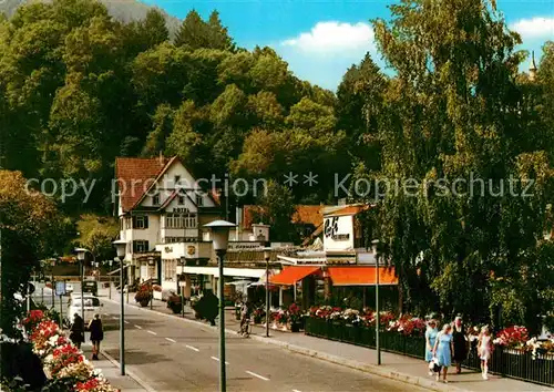 AK / Ansichtskarte Bad Liebenzell Kurhausdamm mit Hotel Germania und Kurcafe Kat. Bad Liebenzell