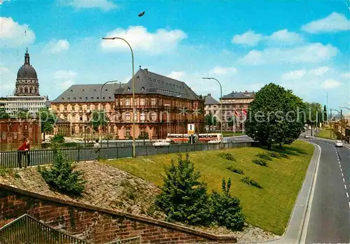 AK / Ansichtskarte Mainz Rhein Kurfuerstliches Schloss und Christuskirche