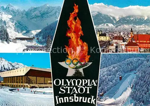 AK / Ansichtskarte Olympia Innsbruck Axamer Lizum Olympia Eisstadion Sprungschanze  Kat. Sport