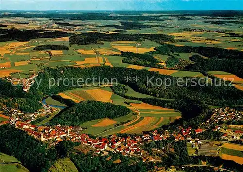 AK / Ansichtskarte Kirchberg Jagst Kurheim Adelstift des DRK Fliegeraufnahme Kat. Kirchberg an der Jagst