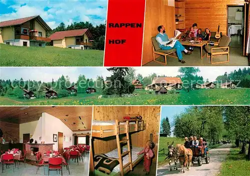 AK / Ansichtskarte Gschwend Gaildorf Rappenhof Erholungsheim und Feriendorf Speisesaal Zimmer Ponyfahrt Kat. Gschwend