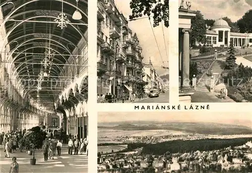 AK / Ansichtskarte Marianske Lazne Panorama Kreuzbrunnen Kolonnade Kat. Marienbad