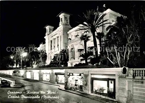 AK / Ansichtskarte Sanremo Casino Municipale notturno Riviera dei Fiori Kat. 