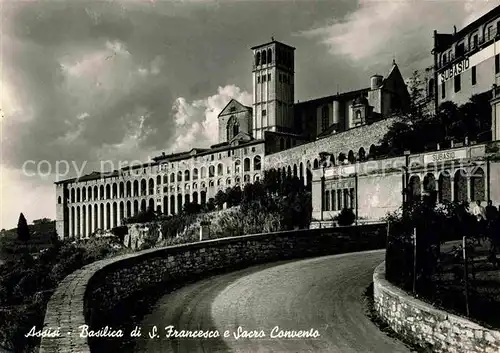 AK / Ansichtskarte Assisi Umbria Basilica di San Francesco e Sacro Convento Basilika Kloster Kat. Assisi