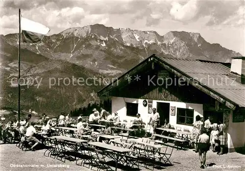 AK / Ansichtskarte Bad Reichenhall Oberahornalm mit Untersberg Berchtesgadener Alpen Kat. Bad Reichenhall