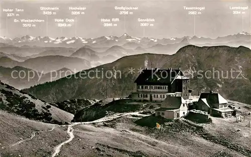 AK / Ansichtskarte Rotwandhaus Berghotel Alpenpanorama mit Blick zum Grossglockner Kat. Schliersee