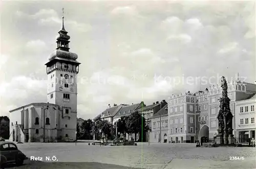 AK / Ansichtskarte Retz Rathaus Platz Denkmal Kat. Retz