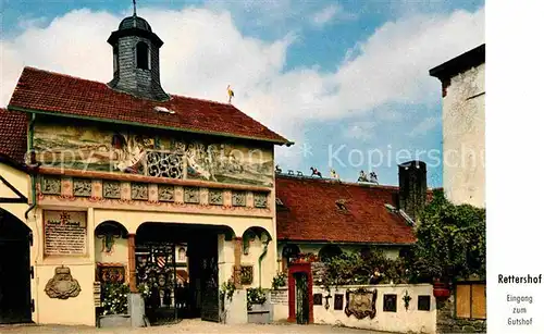 AK / Ansichtskarte Rettershof Klostergut Kaffee zum froehlichen Landmann Reitschule Sprachschule Gutshof Kat. Kelkheim (Taunus)