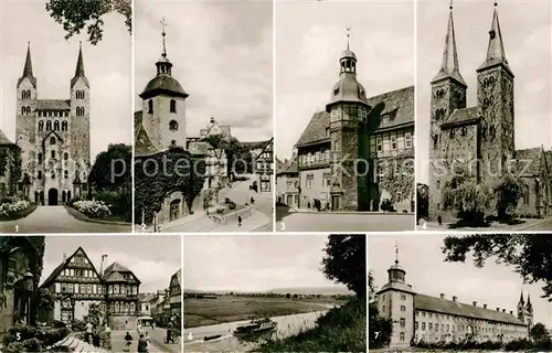 AK / Ansichtskarte Hoexter Weser Kirche Kloster Corvey Rathaus Dechanei Weser Schloss Kat. Hoexter
