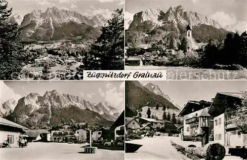 AK / Ansichtskarte Grainau Ortsmotive Zugspitzdorf Zugspitze Wettersteingebirge Kat. Grainau