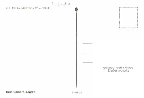 AK / Ansichtskarte Split Spalato Galeria Mestrovic Kat. Split
