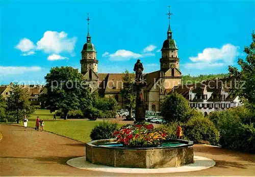 AK / Ansichtskarte Freudenstadt Stadtkirche Park Kat. Freudenstadt