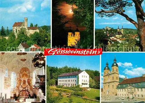 AK / Ansichtskarte Goessweinstein Schwesternerholungsheim Schloss Kloster Kirche innen  Kat. Goessweinstein