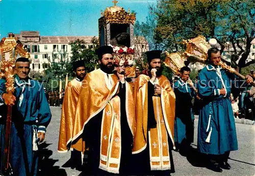 AK / Ansichtskarte Corfu Korfu Prozession Heiliger Spiridion Kat. Griechenland