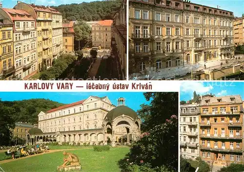 AK / Ansichtskarte Karlovy Vary Kursanatorien Kurpark  Kat. Karlovy Vary Karlsbad