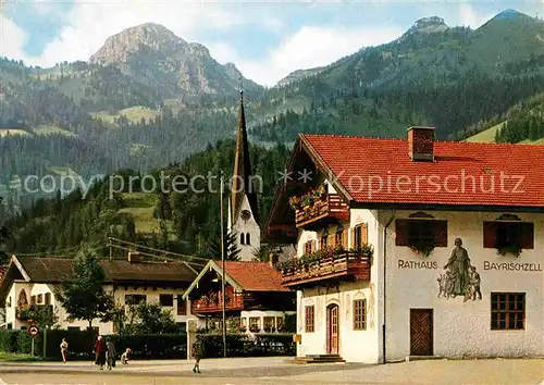 AK / Ansichtskarte Bayrischzell Wendelstein Rathaus  Kat. Bayrischzell