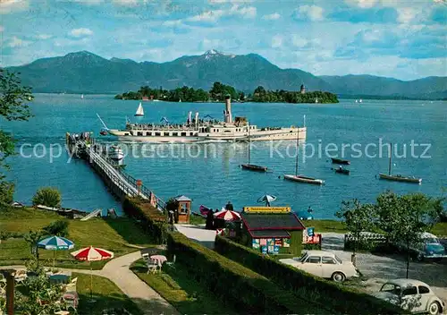 AK / Ansichtskarte Chiemsee Fraueninsel Hochfelln Hochgern Kat. Chiemsee