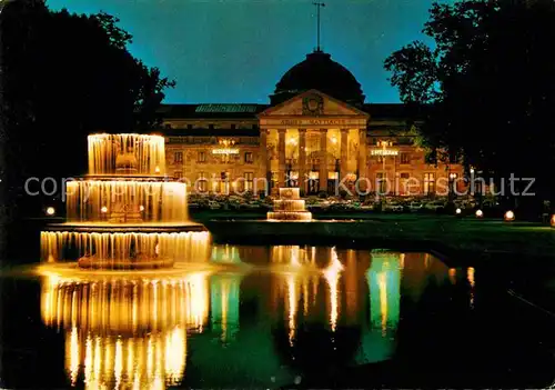 AK / Ansichtskarte Wiesbaden Kurhaus Abendstimmung Kat. Wiesbaden