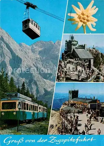AK / Ansichtskarte Seilbahn Zahnradbahn Bayerische Zugspitzbahn Schneefernerhaus  Kat. Bahnen