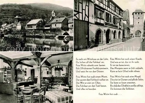 AK / Ansichtskarte Dausenau Altes Historisches Wirtshaus an der Lahn Kat. Dausenau