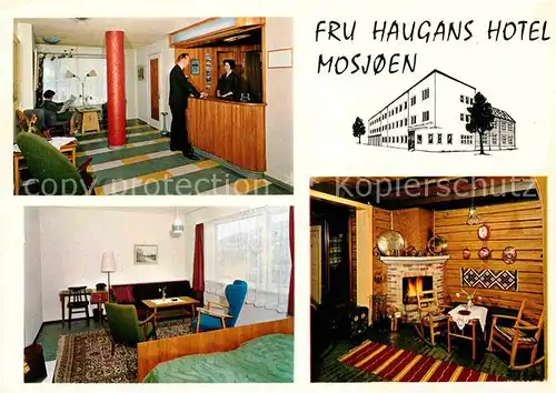 AK / Ansichtskarte Mosjoen Fru Haugans Hotel Kat. Mosjoen