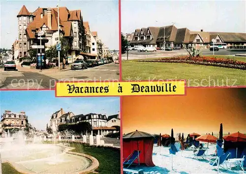 AK / Ansichtskarte Deauville Stadtansichten Strand Kat. Deauville