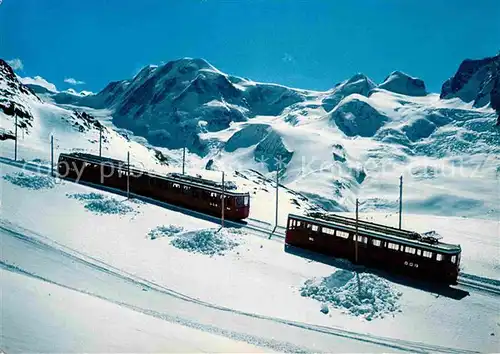 AK / Ansichtskarte Gornergratbahn Zermatt Liskamm Castor Pollux  Kat. Gornergrat