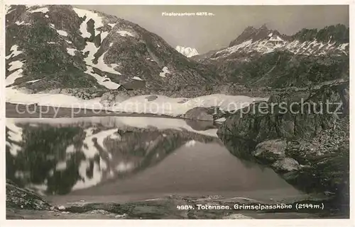 AK / Ansichtskarte Totensee VS mit Grimselpasshoehe Kat. Oberwald