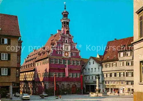 AK / Ansichtskarte Esslingen Neckar Rathausplatz alte Rathaus Kat. Esslingen am Neckar