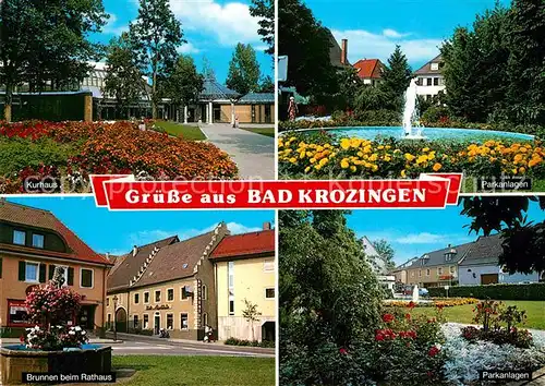 AK / Ansichtskarte Bad Krozingen Rathaus Kurhaus Parkanlagen  Kat. Bad Krozingen