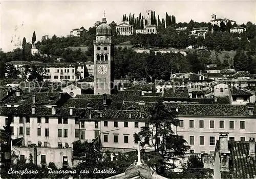 AK / Ansichtskarte Conegliano Panorama con Castello Kat. Conegliano