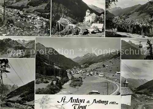 AK / Ansichtskarte St Anton Arlberg Panorama Wintersportplatz Alpen Bergbahn Kat. St. Anton am Arlberg