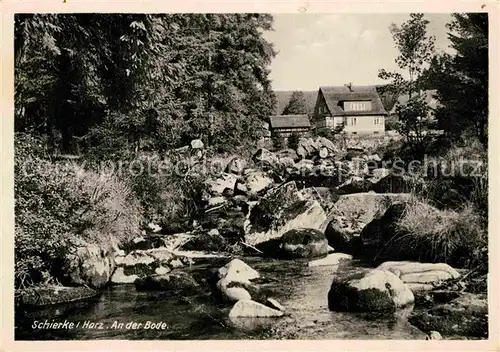 AK / Ansichtskarte Schierke Harz Partie an der Bode Kat. Schierke Brocken