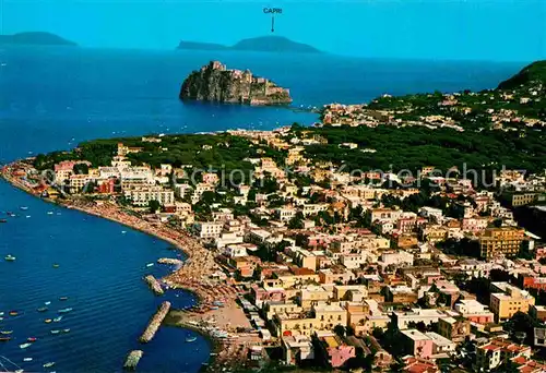AK / Ansichtskarte Ischia Panorama Kuestenort Insel Capri Fliegeraufnahme Kat. 