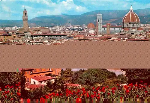 AK / Ansichtskarte Firenze Toscana Panorama Stadtbild mit Kathedrale Santa Maria del Fiore Palazzo Vecchio Kat. Firenze