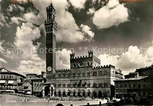 AK / Ansichtskarte Siena Campo Palazzo Publico Kat. Siena