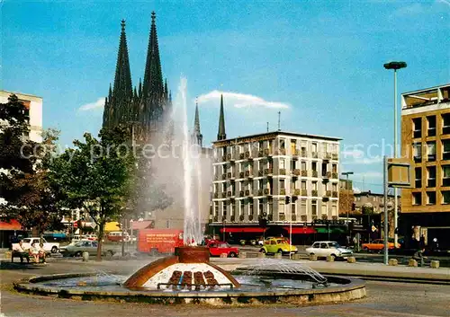 AK / Ansichtskarte Koeln Rhein Offenbachplatz Brunnen Kat. Koeln