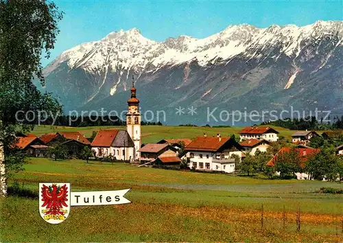 AK / Ansichtskarte Tulfes Tirol Nordkette Kirche Panorama Kat. Tulfes