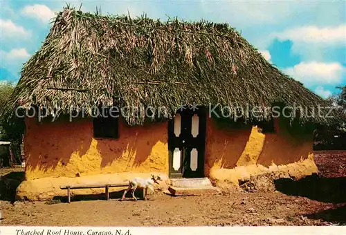 AK / Ansichtskarte Curacao Niederlaendische Antillen Thatched Roof House Kat. Niederlaendische Antillen