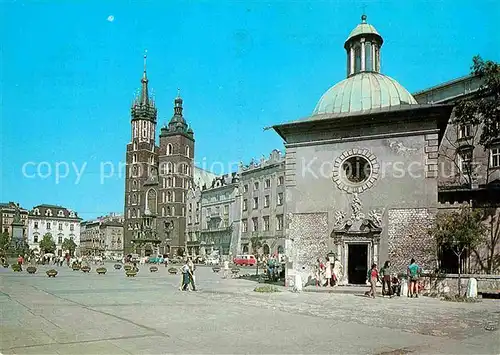 AK / Ansichtskarte Krakow Malopolskie Rynek Gloewny Kirche Kat. Krakow