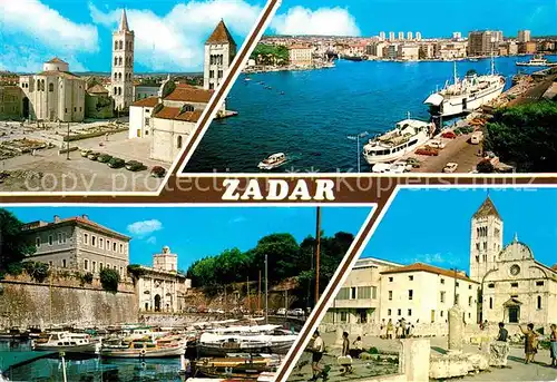 AK / Ansichtskarte Zadar Zadra Zara Kirche Hafen Altstadt  Kat. Kroatien