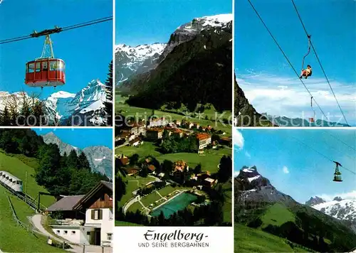 AK / Ansichtskarte Seilbahn Engelberg Truebsee Jochpass Gerschnialp Kat. Bahnen