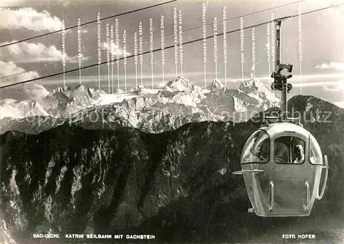 AK / Ansichtskarte Seilbahn Katrin Bad Ischl Dachstein  Kat. Bahnen