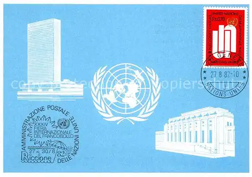 AK / Ansichtskarte Politik New York United Nations Headquarters Geneve Palais des Nations  Kat. Politik