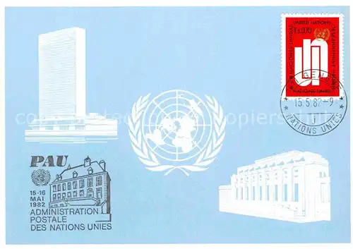AK / Ansichtskarte Politik New York Siege des Nations Unies Geneve Palais des Nations  Kat. Politik